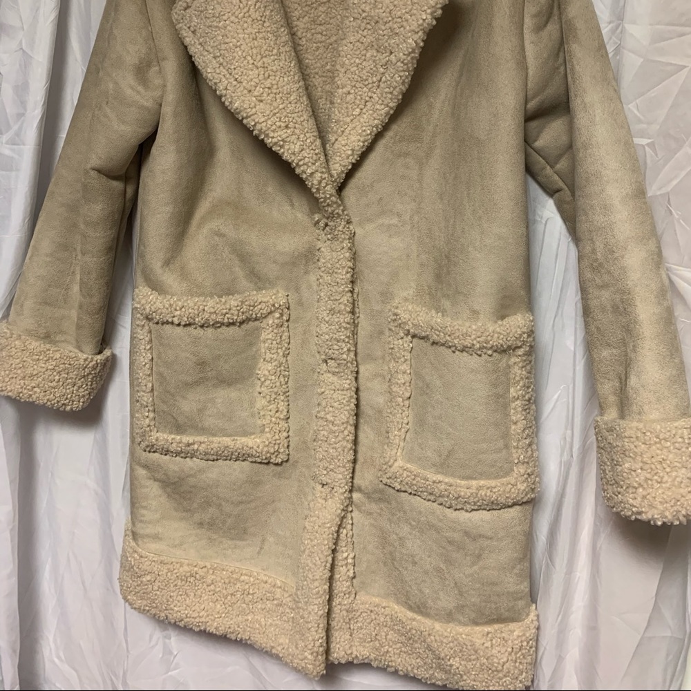Forever 21 Shearling Style Quarter Length Coat